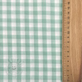 Baumwollstoff Check mint