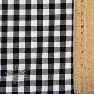 Baumwollstoff Check black