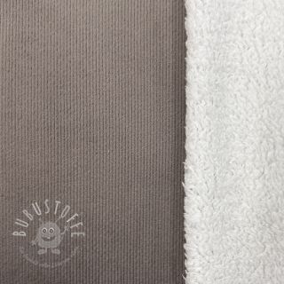 Nicky stoff TEDDY taupe