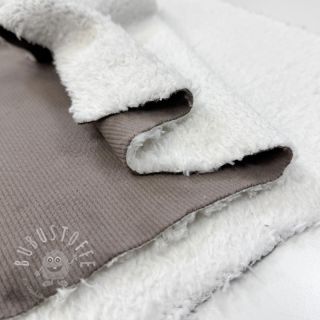 Nicky stoff TEDDY taupe