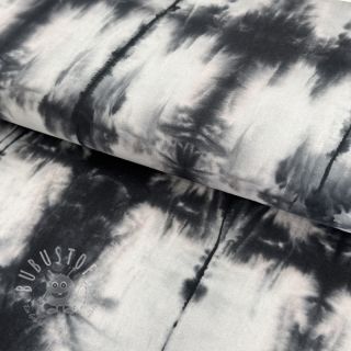 Baumwollstoff HAND TIE DYE black