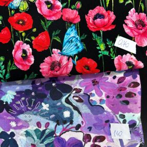 Stoffreste Sommersweat digital print 0329