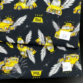 Stoffreste Sommersweat digital print 0337