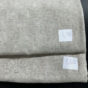 Stoffreste Viskosestoff leinen 128