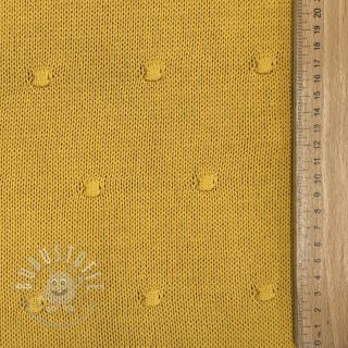 Strickstoff BIG KNIT DOT ochre