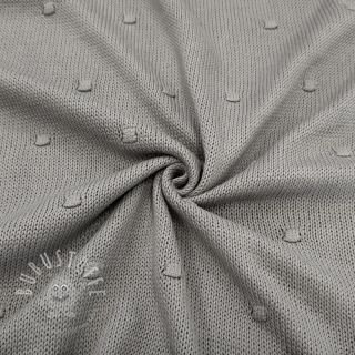 Strickstoff BIG KNIT DOT grey