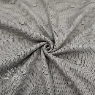 Strickstoff BIG KNIT DOT grey