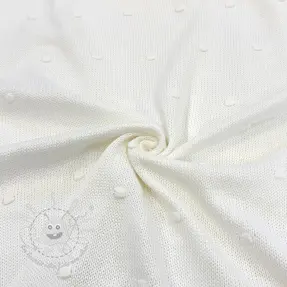 Strickstoff BIG KNIT DOT off white