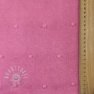 Strickstoff BIG KNIT DOT pink