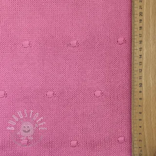 Strickstoff BIG KNIT DOT pink