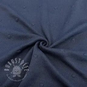 Strickstoff BIG KNIT DOT navy