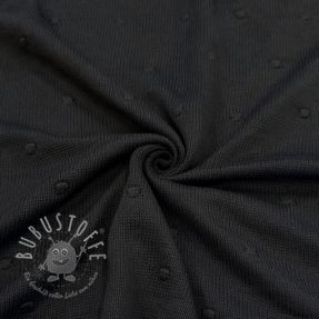 Strickstoff BIG KNIT DOT black
