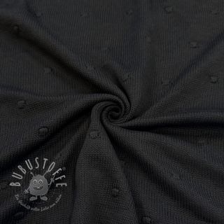 Strickstoff BIG KNIT DOT black