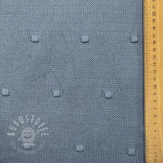 Strickstoff BIG KNIT DOT blue