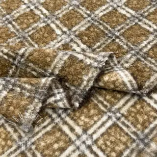 Mantelstoff Bouclé Squares design A