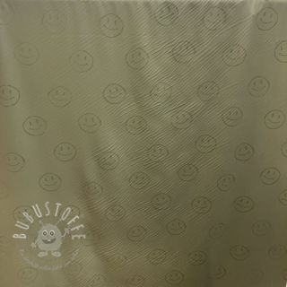 Regenmantel Stoff Happy faces army green 2nd class