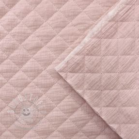 Double gauze/musselin QUILT soft rose
