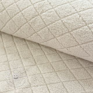 Mantelstoff TEDDY Diamond beige