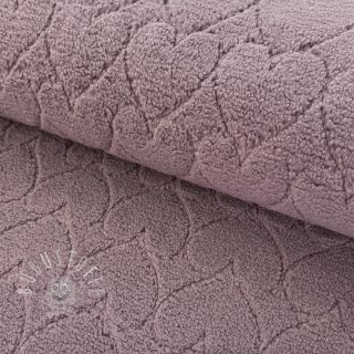 Mantelstoff TEDDY Hearts in hearts mauve