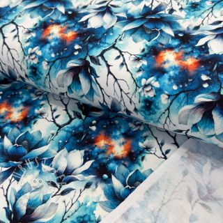 Sweatstoff Flower galaxy design B digital print