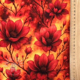 Sweatstoff Flower galaxy design A digital print