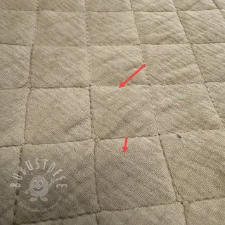 Double gauze/musselin QUILT beige 2.Klasse