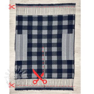 Poncho PRATO boiled wool design G