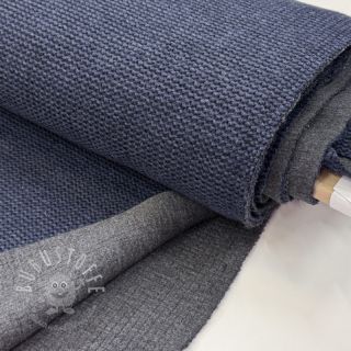 Mantelstoff DOUBLE FACE WITH JERSEY dark blue