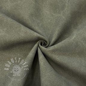 CANVAS STONEWASHED army green