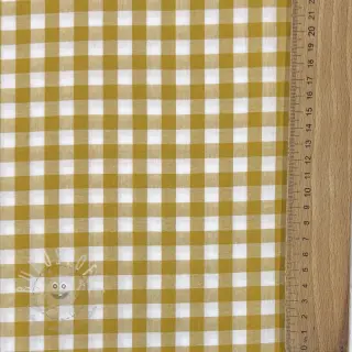 Baumwollstoff Check ochre