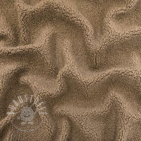 Mantelstoff TEDDY soft taupe