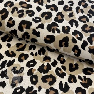 Dekostoff Linenlook Animal skin natural