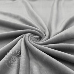 Samt VELVET STRETCH light grey
