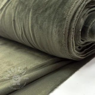 Samt VELVET STRETCH camo green