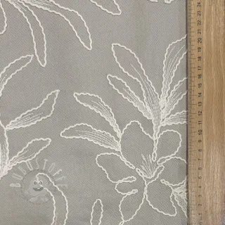 Baumwollstoff EMBROIDERY GABARDINE Luana grey