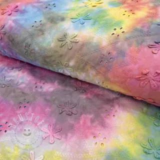 Baumwollstoff EMBROIDERY Tie dye Della design A