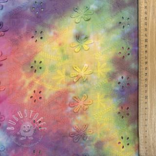 Baumwollstoff EMBROIDERY Tie dye Della design A