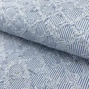 JEANS DENIM Ruffle stripes design A