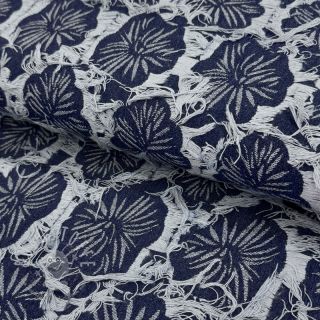 JEANS DENIM Ruffia Flowers design B