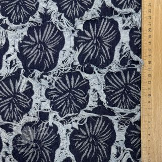 JEANS DENIM Ruffia Flowers design B