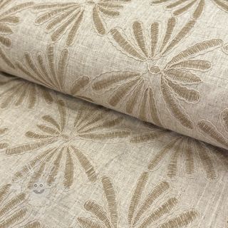 Viskosestoff leinen Desert flowers design A