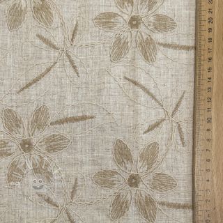 Viskosestoff leinen Desert flowers design B