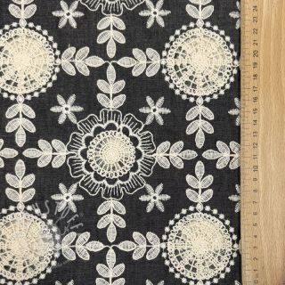 Baumwollstoff JEANS EMBROIDERY Niva design D