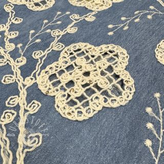 Baumwollstoff JEANS EMBROIDERY Flora design D