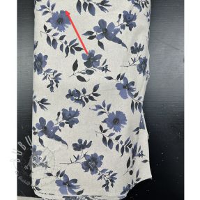 Dekostoff Linenlook Night flowers digital print 2.Klasse