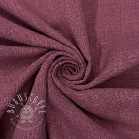 Baumwollstoff SLUB WASHED mauve