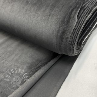 Samt VELVET STRETCH dark grey