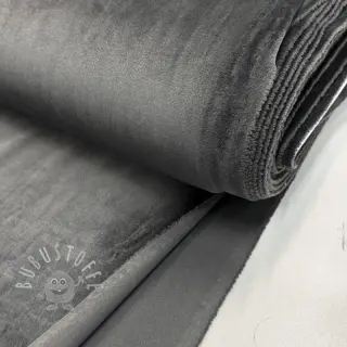 Samt VELVET STRETCH dark grey