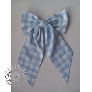 Baumwollstoff Check light blue