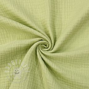 Double gauze/musselin soft green ORGANIC